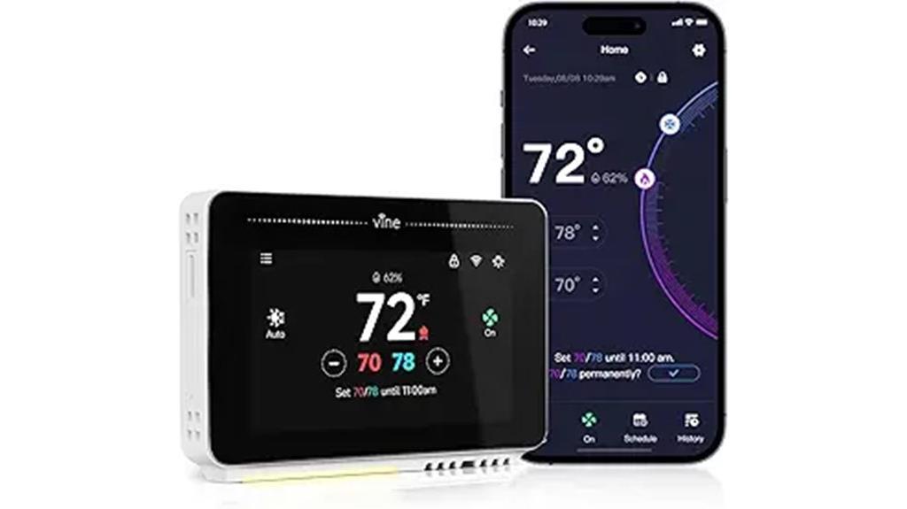 vine wifi nightlight thermostat