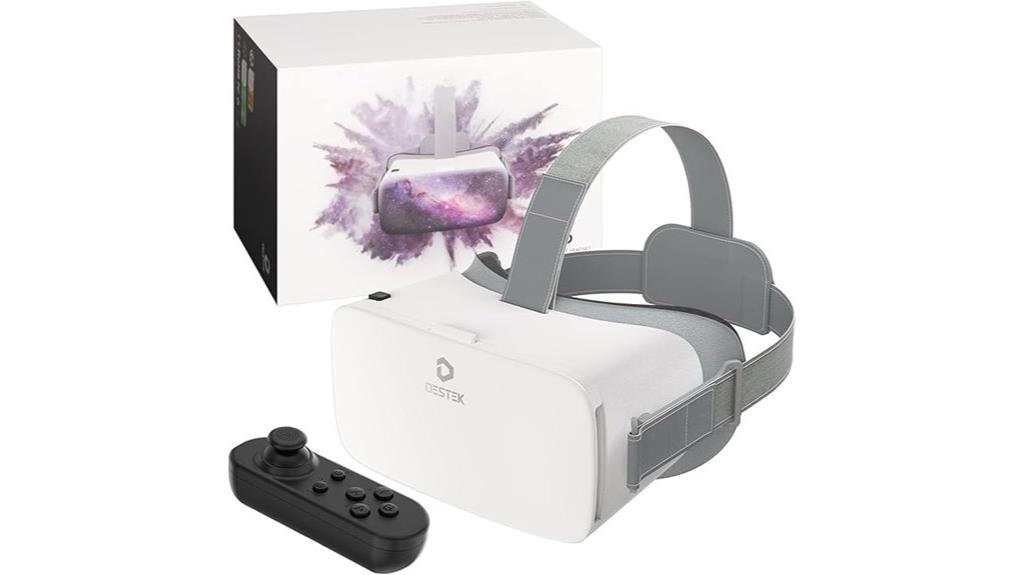 vr headset with controller