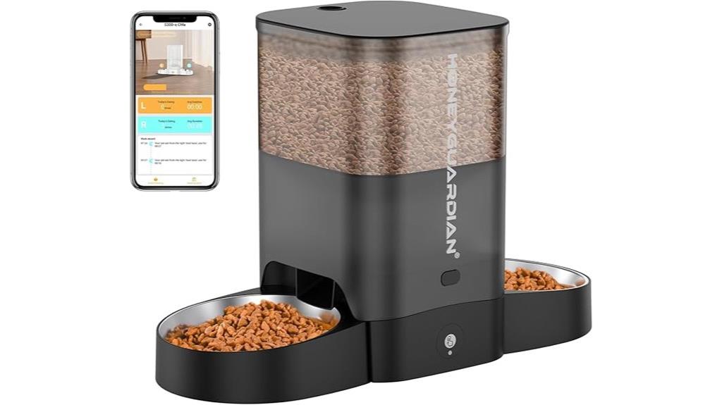 wifi app controlled cat feeder