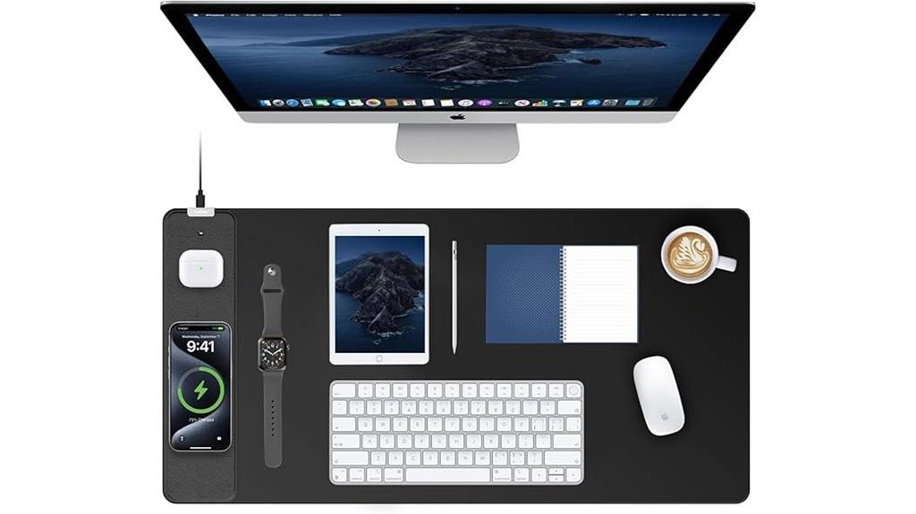 wireless charging mouse pad