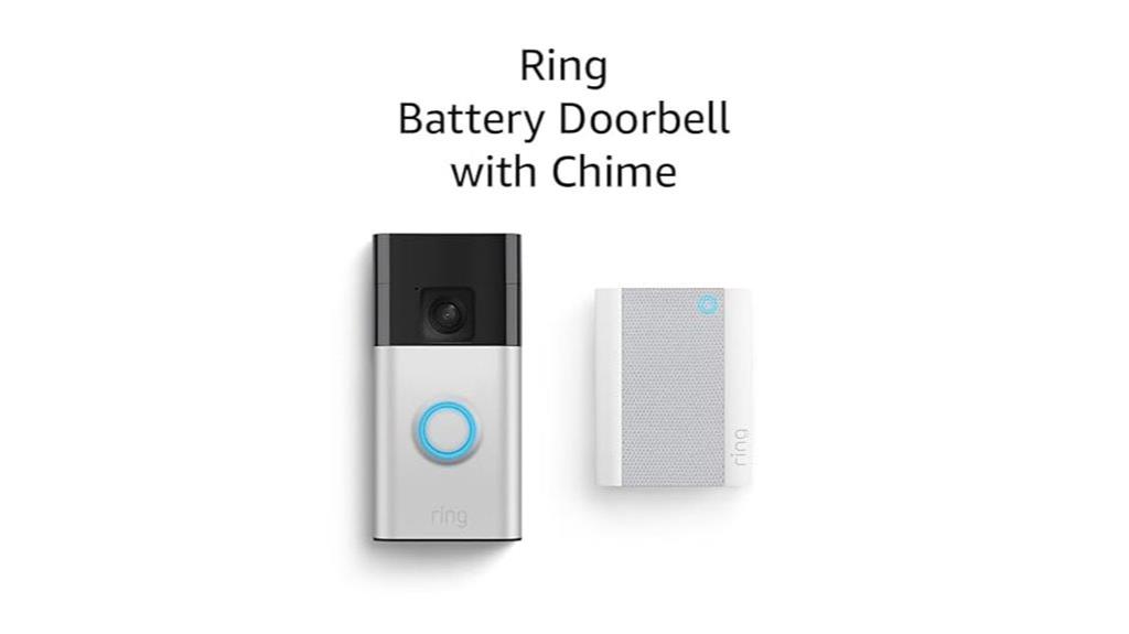 wireless doorbell with chime
