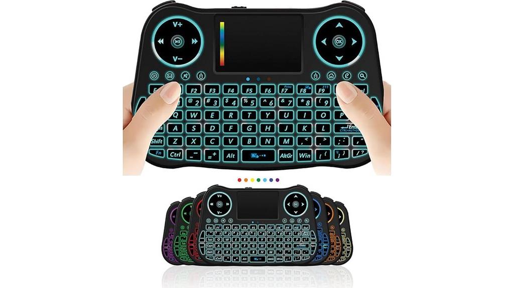wireless rgb touchpad keyboard