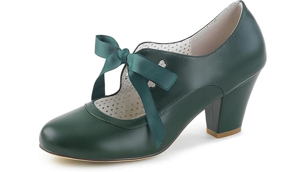women s chunky mary jane pumps