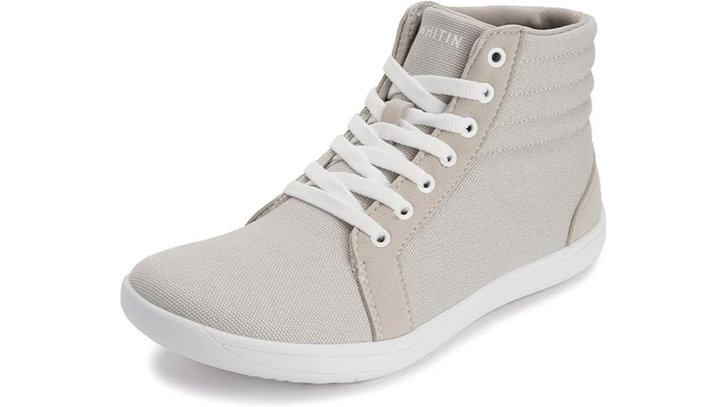 women s wide canvas sneakers
