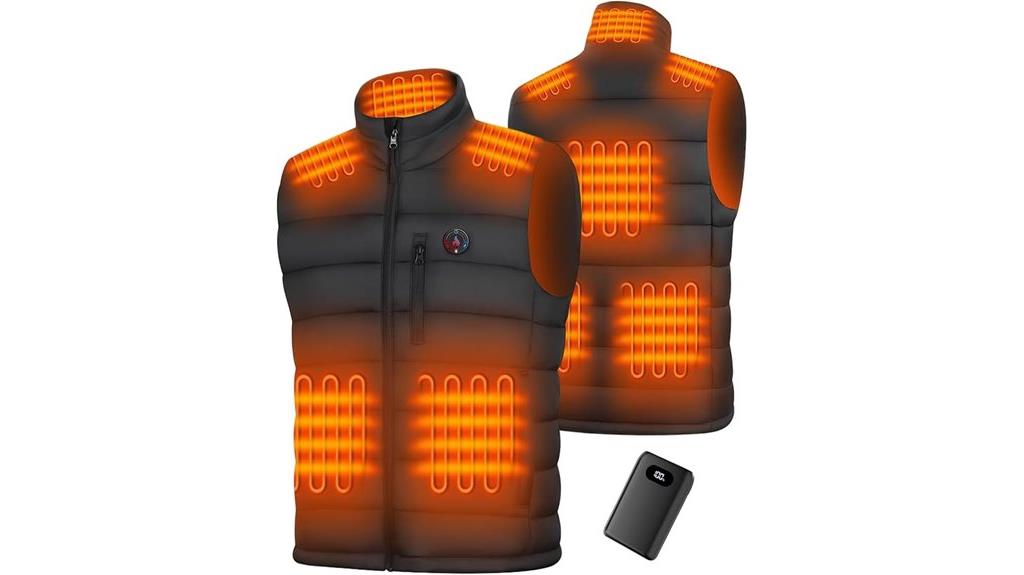 heated men s vest 20 000mah battery