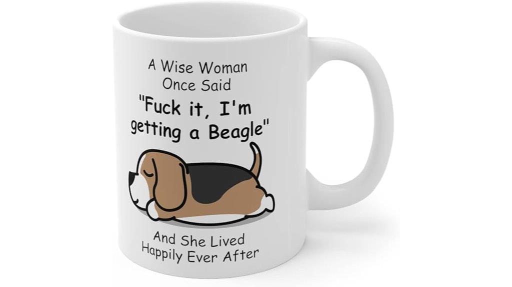 lazy beagle mug