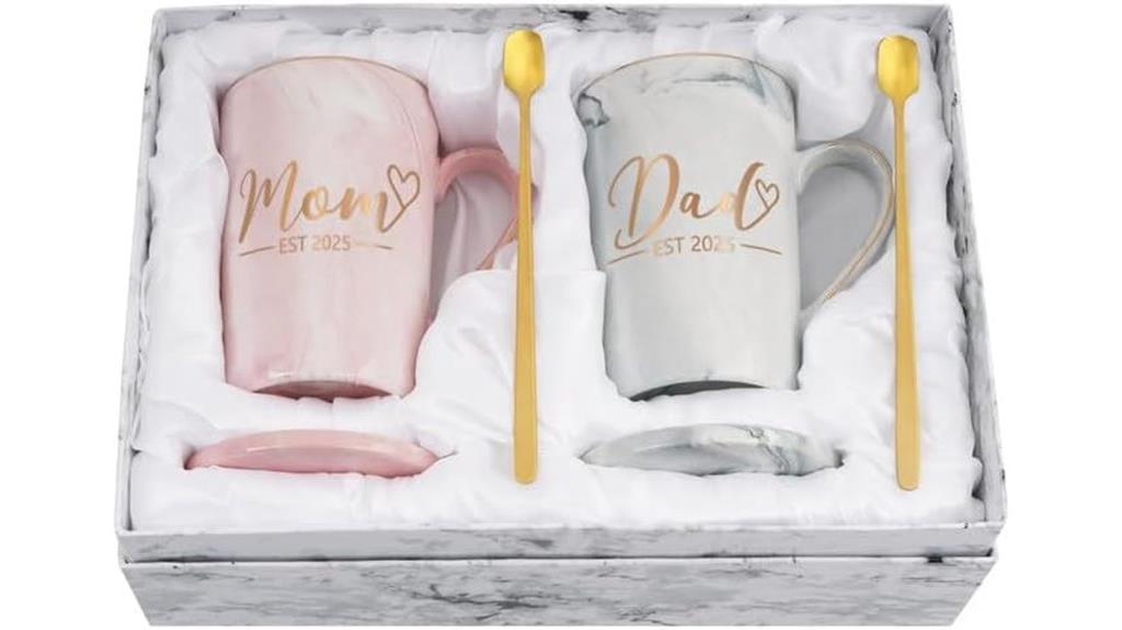 pregnancy couple gift mug