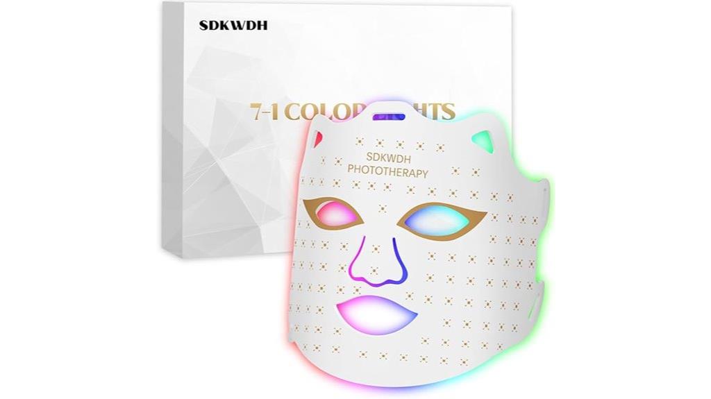 red light facial mask