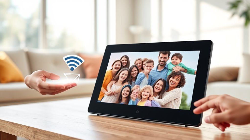 top email enabled digital frames