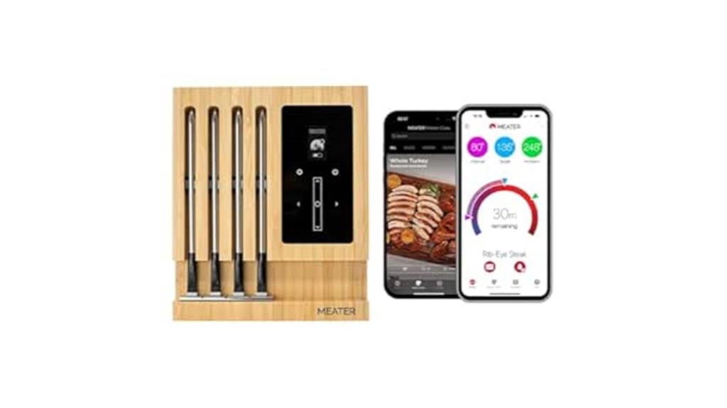 wireless four probe meat thermometer