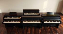 affordable digital pianos with wooden keys