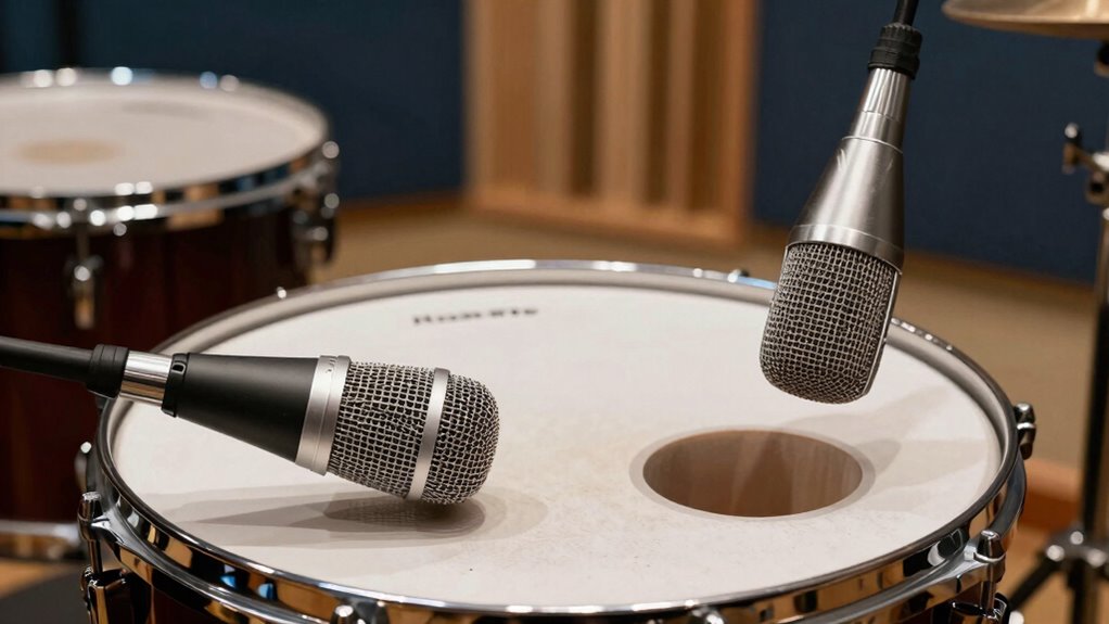 optimize kick drum mic placement