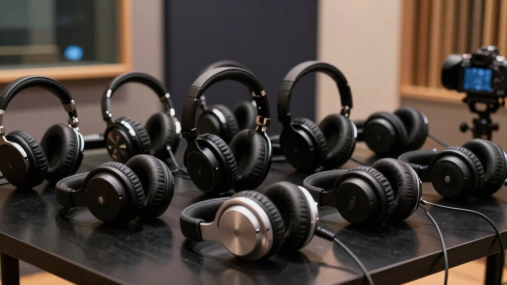 top closed back vocal headphones