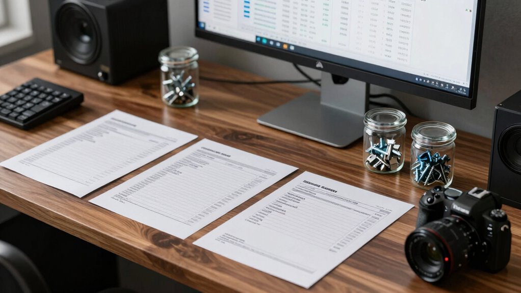 track studio equipment details