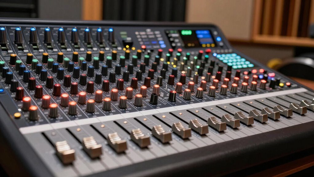 equalizer features for mixing