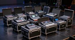 top digital mixer flight cases