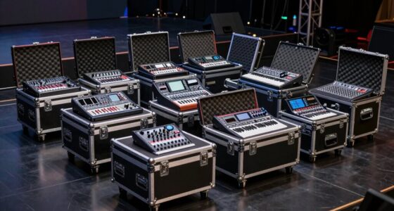 top digital mixer flight cases