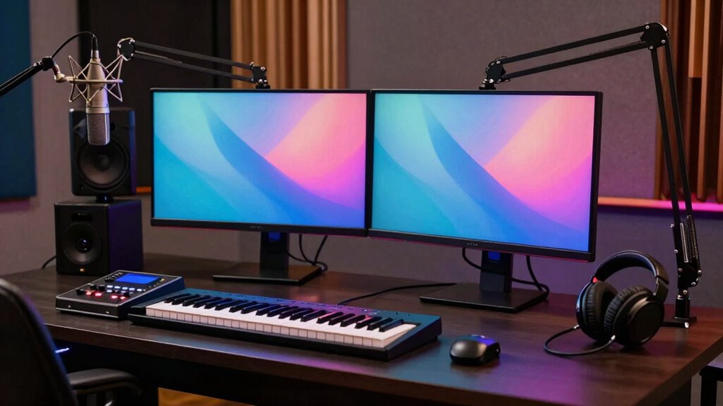 top dual monitor desks