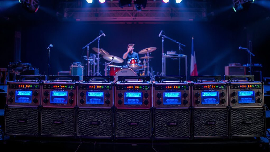top stage electronic drum amps