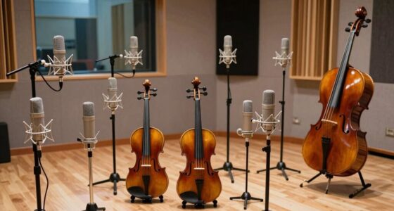 top string instrument microphones