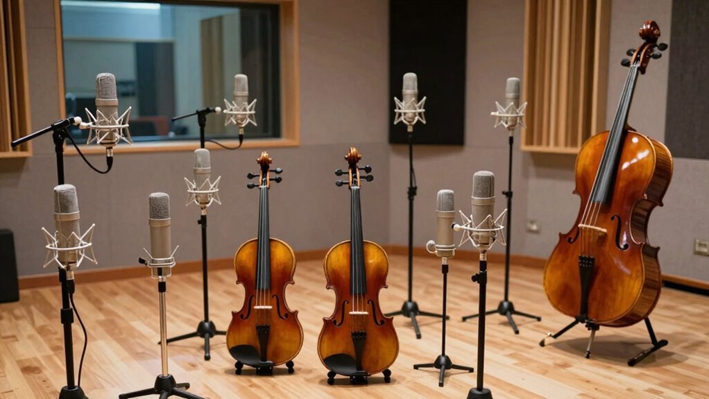 top string instrument microphones
