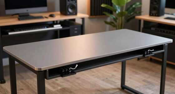 top studio desks with rack