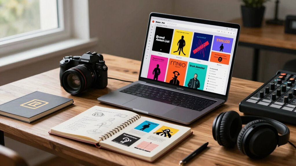 consistent recognizable artist branding