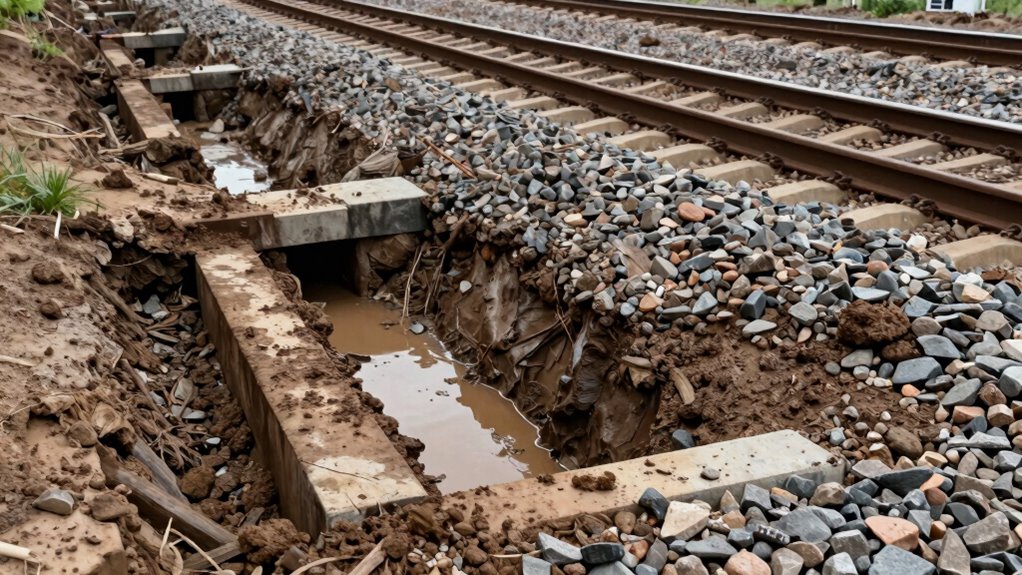 manage mud without track damage