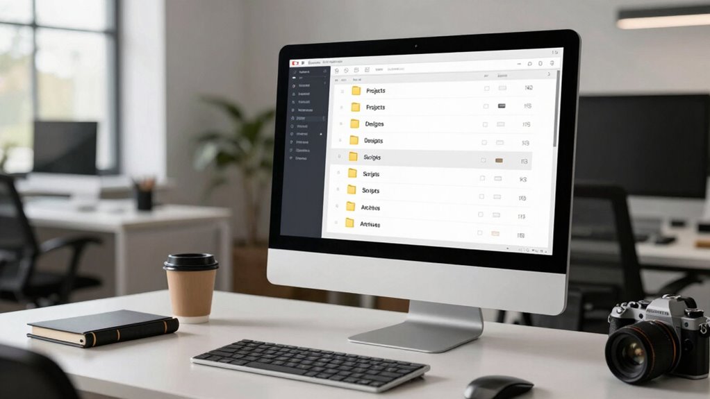 organized project folder setup