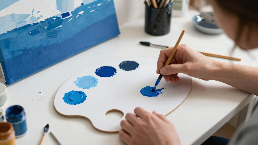 4 shades of blue in Antartica by David Burdeny