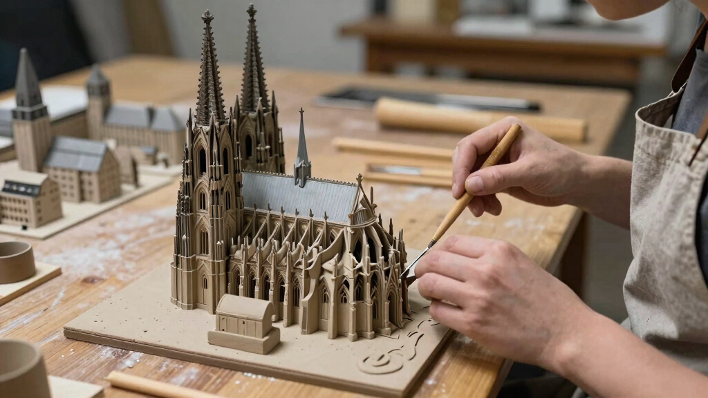 The Cologne Cathedral compared to its surroundings