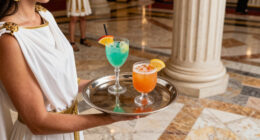 TIL that when Caesars Palace opened, they had cocktail waitresses in Greco-Roman wigs greeting people by saying "Welcome to Caesars Palace, I am your slave"