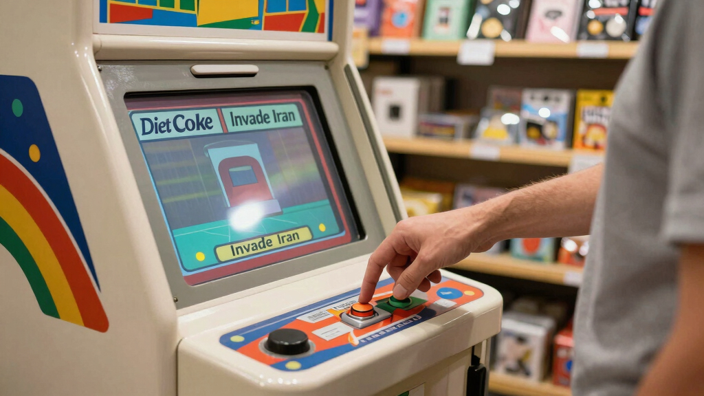Trump given option to ‘order Diet Coke’ or ‘invade Iran’ in arcade game at D.C. memorial