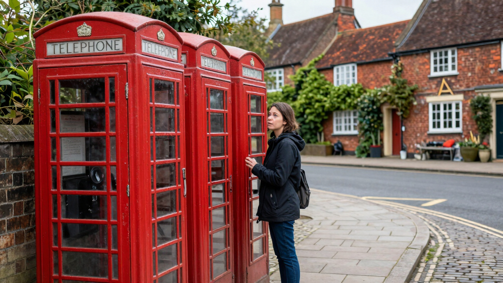 Where are all the UK red telephone kiosks?
