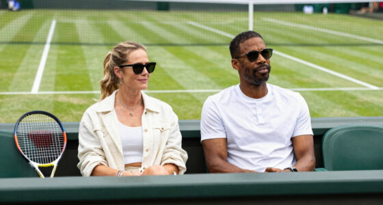 Chris Rock Enjoys Wimbledon with New Girlfriend Simone Henault