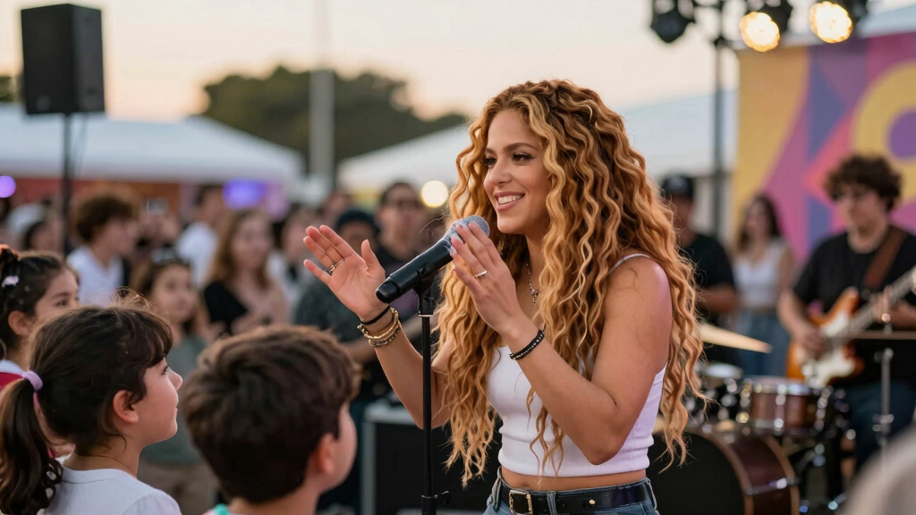 Shakira Supports Venezuelan Children via Global Citizen