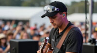 Billy Strings Wears A Helmet At Concert After Getting Hit With A Thrown Object