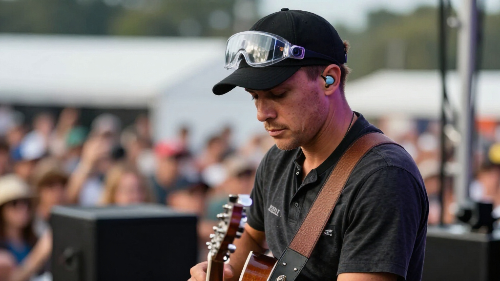 Billy Strings Wears A Helmet At Concert After Getting Hit With A Thrown Object
